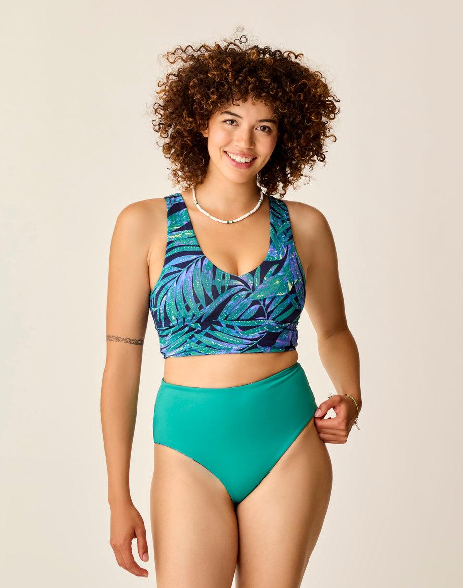 Carve Designs Erin Reversible Bottom: Blue Oasis/Jade