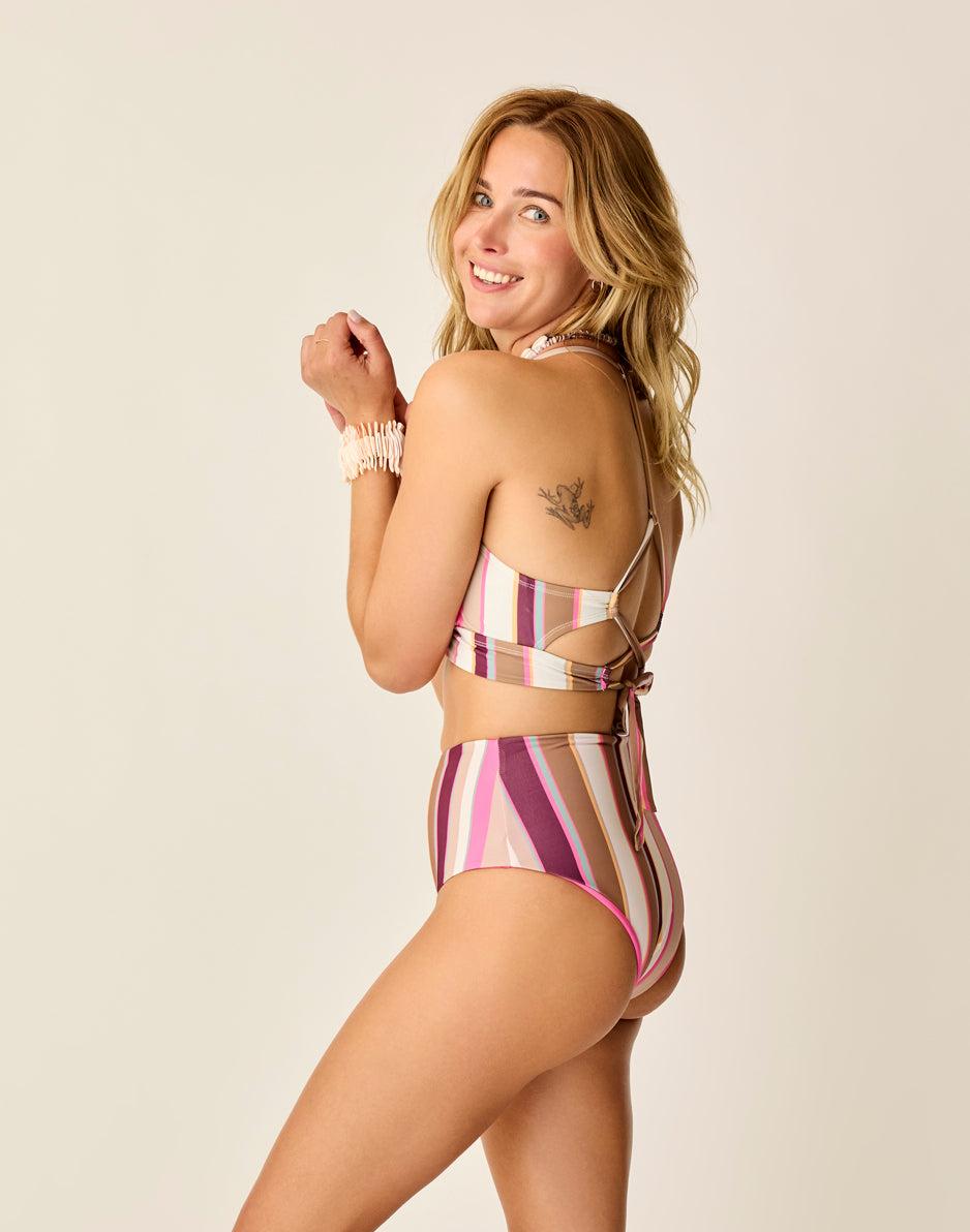 Carve Designs Erin Reversible Bottom: Desert/Hot Pink