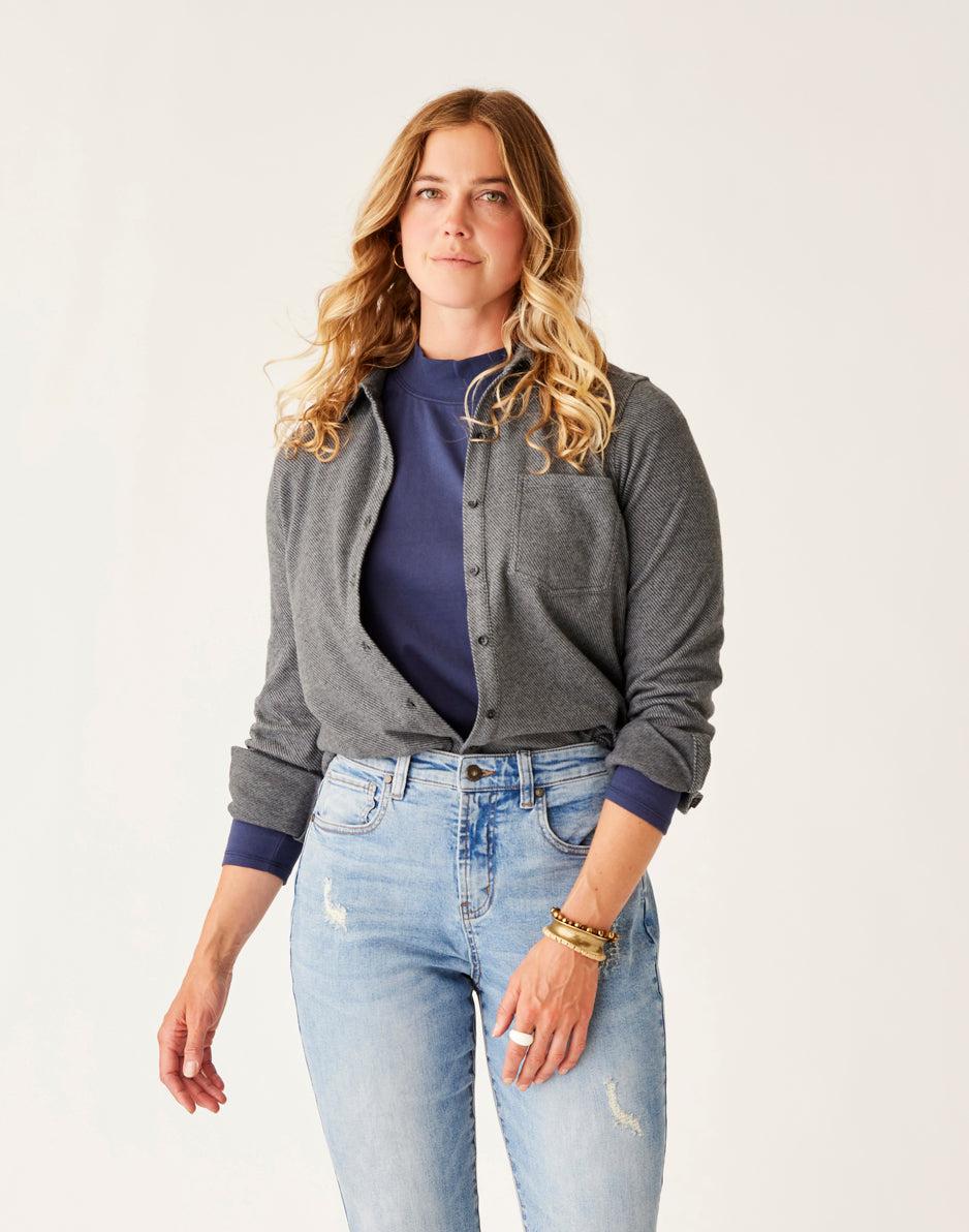 Carve Designs Fairbanks Supersoft Shirt: Black Heather