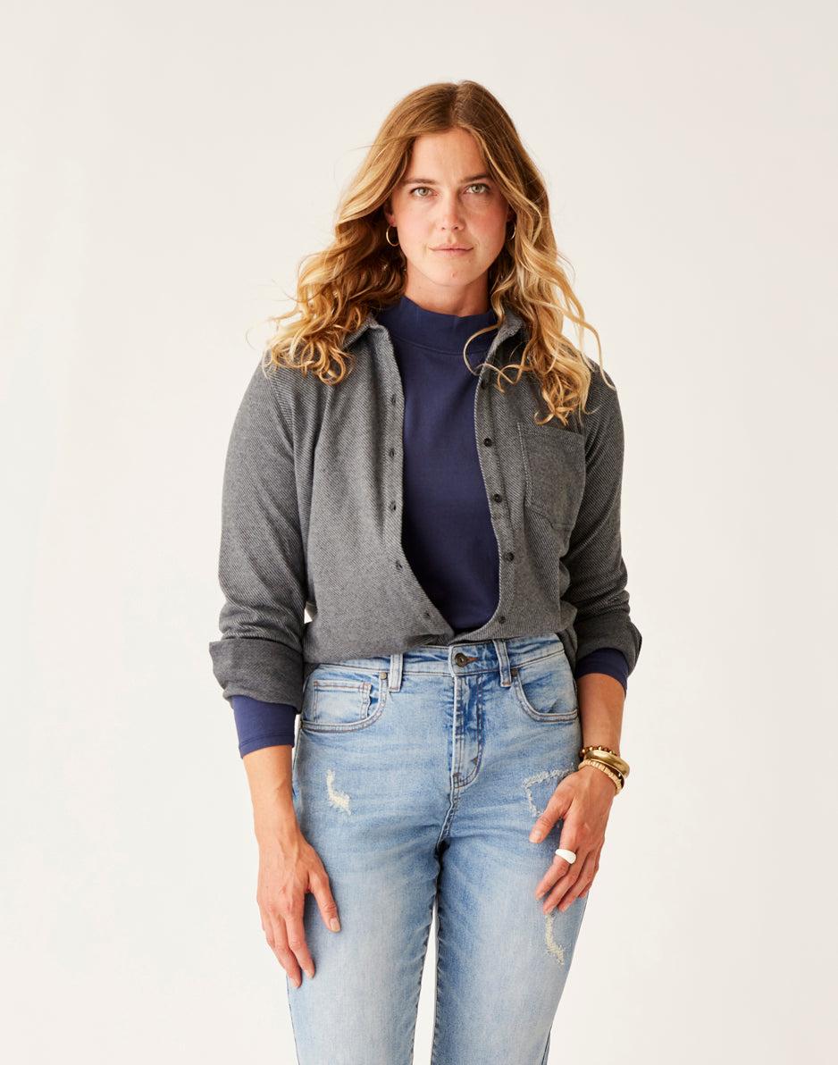 carve designs Fairbanks Supersoft Shirt: Black Heather