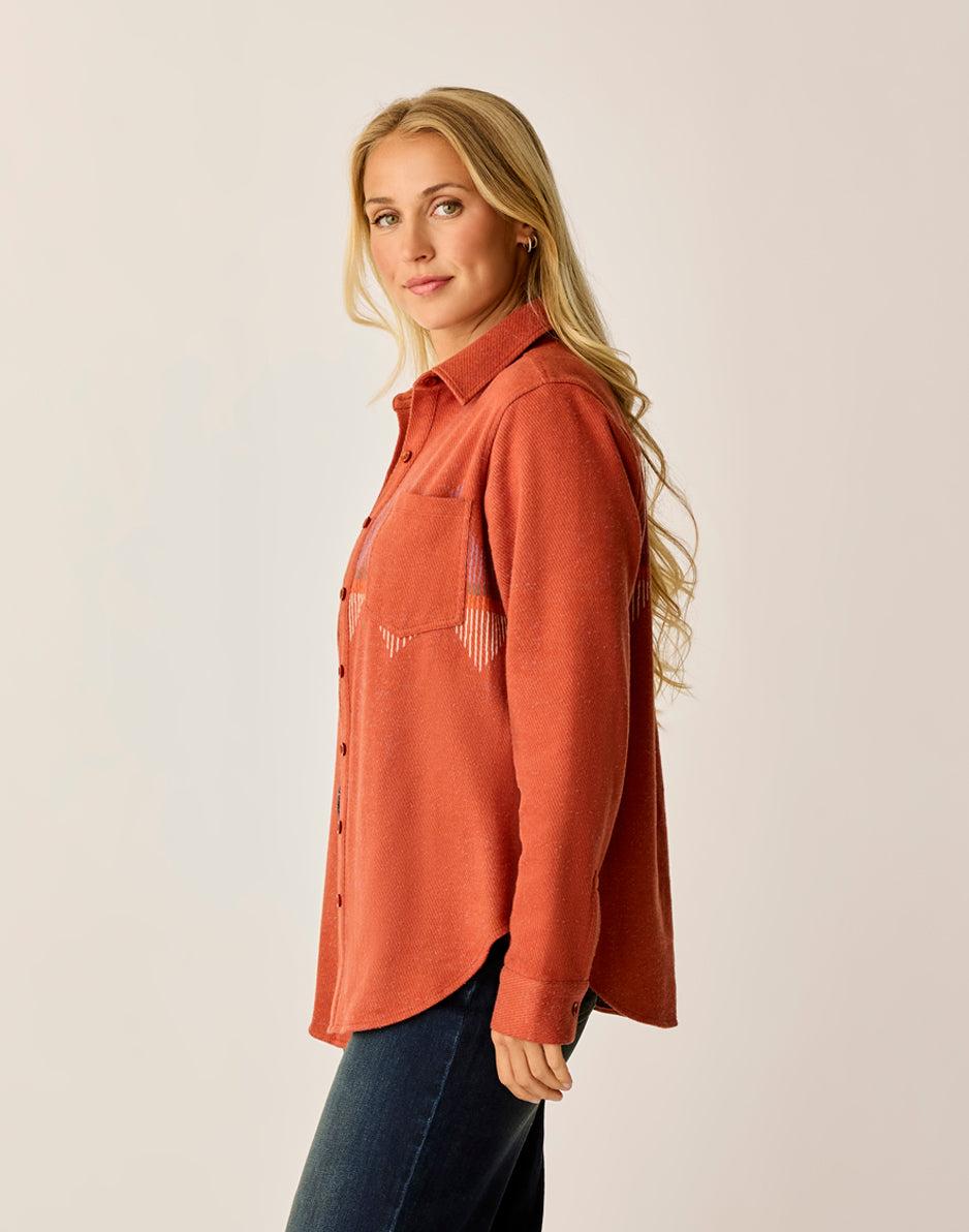 Carve Designs Fairbanks Supersoft Shirt: Copper Zig Zag