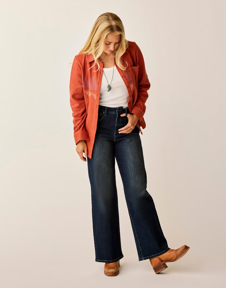 Carve Designs Fairbanks Supersoft Shirt: Copper Zig Zag