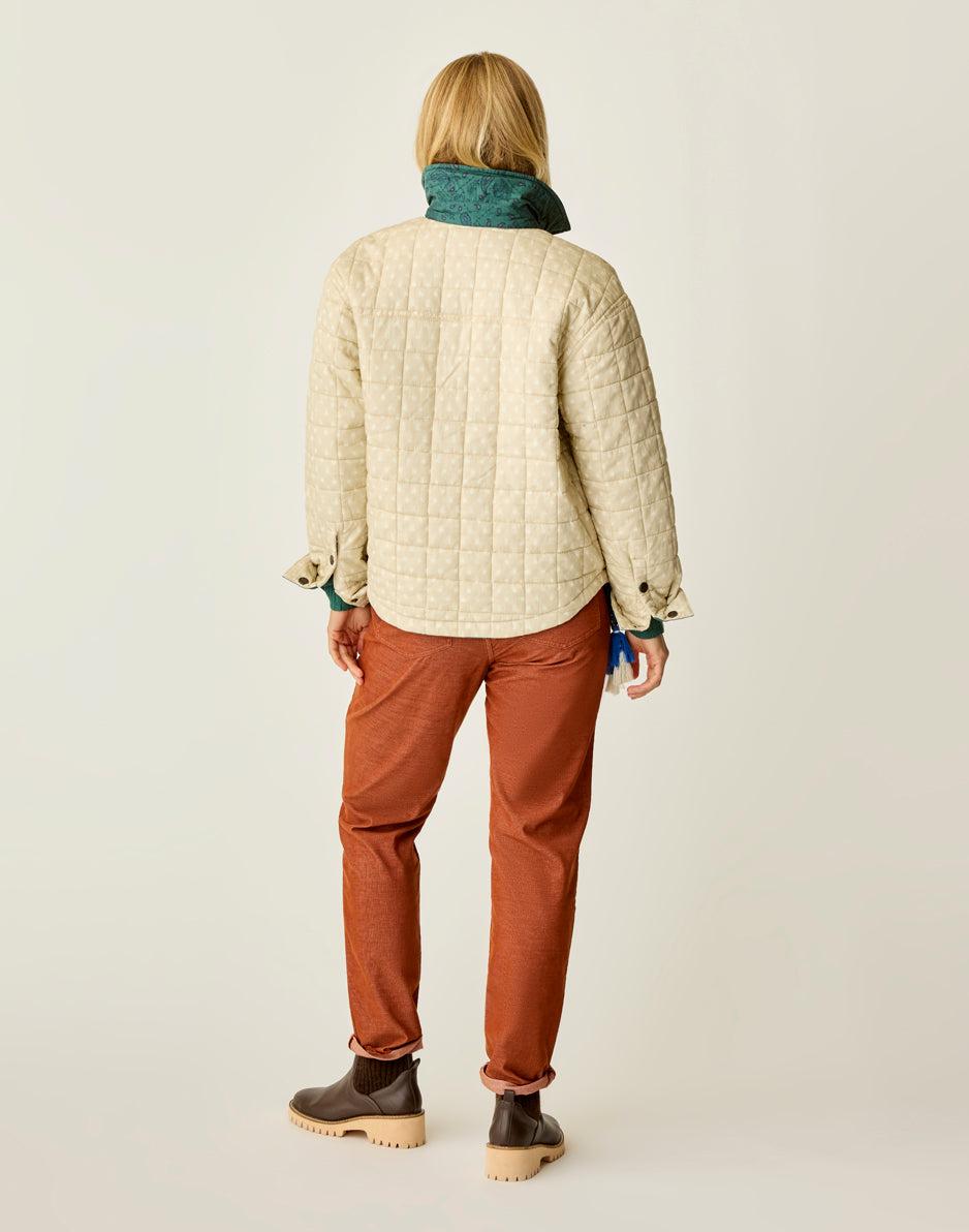 Carve Designs Marais Reversible Jacket: Cement/Bistro Bandana