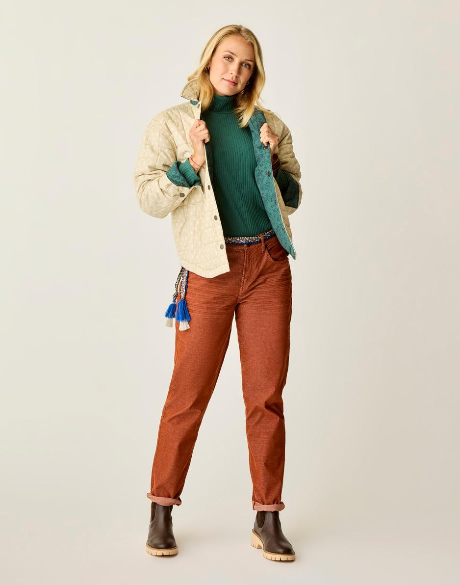 Carve Designs Marais Reversible Jacket: Cement/Bistro Bandana