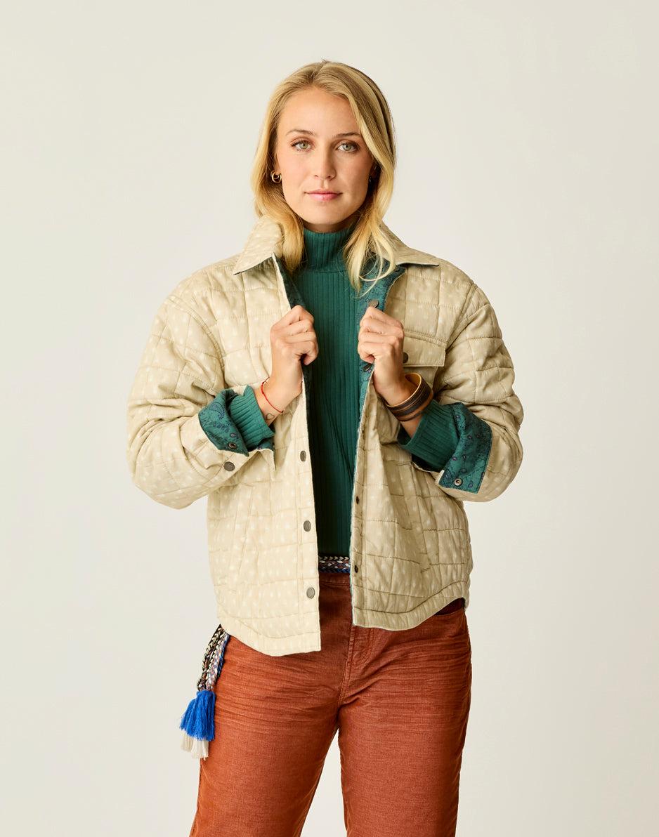 carve designs Marais Reversible Jacket: Cement/Bistro Bandana