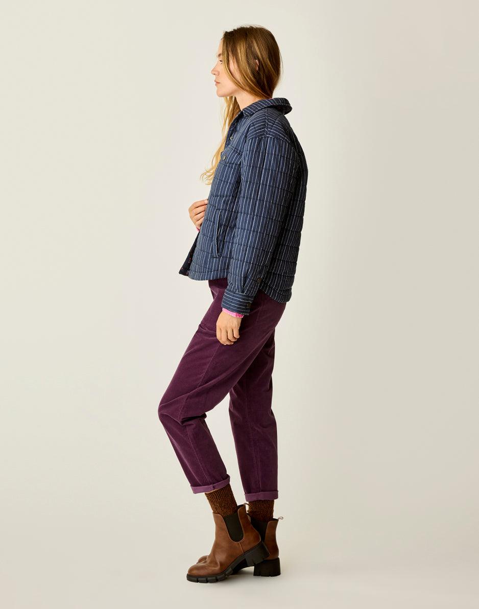 Carve Designs Marais Reversible Jacket: Navy/Navy Paisley