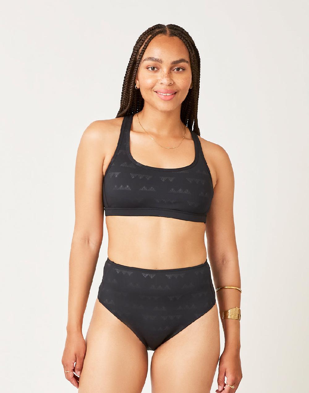 Carve Designs Palisades Bottom: Black Cascade Embossed