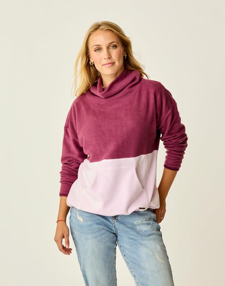 Carve Designs Rowayton Colorblock Cowl: Nirvana W. Soft Lilac