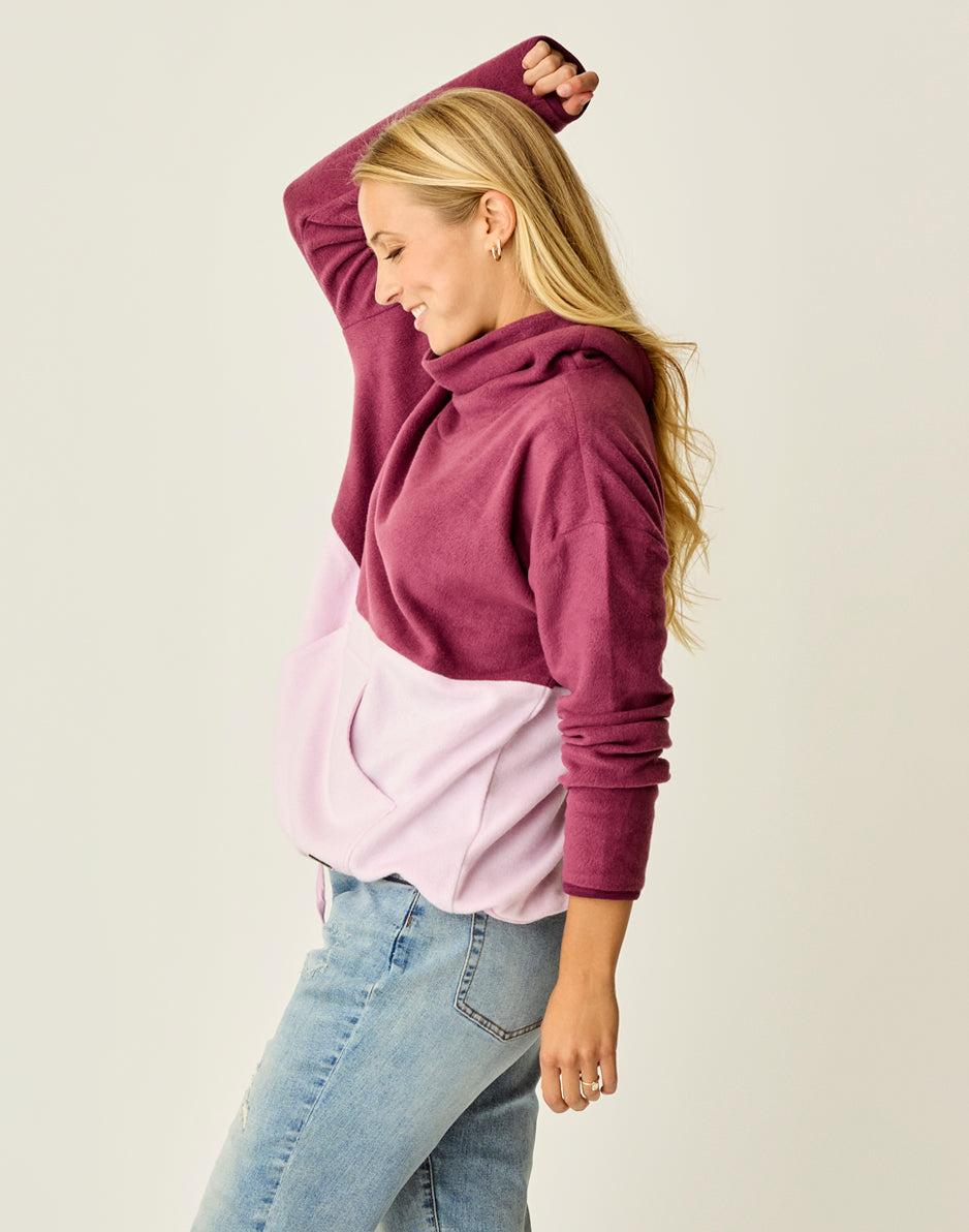 Carve Designs Rowayton Colorblock Cowl: Nirvana W. Soft Lilac