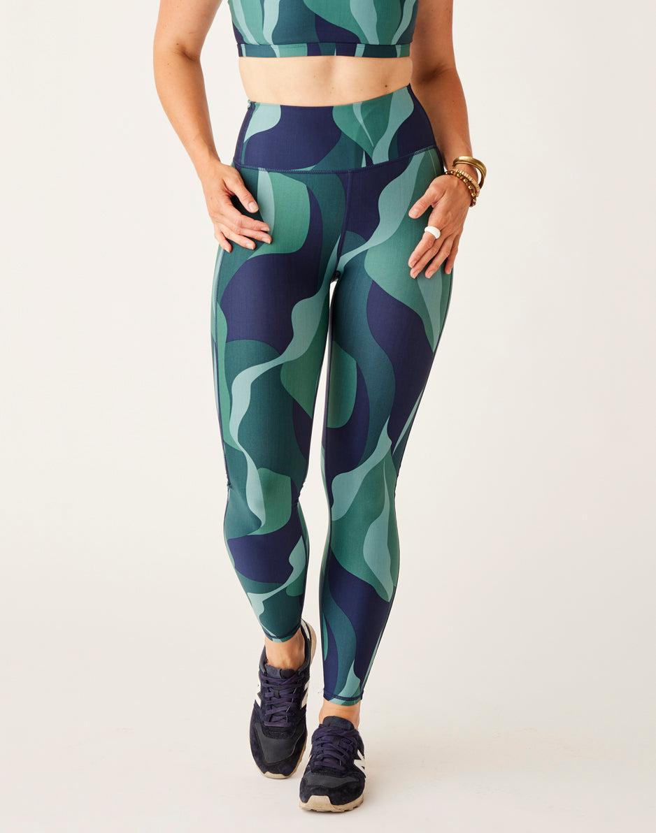 Carve Designs Saluda Compression Tight: River Stripe