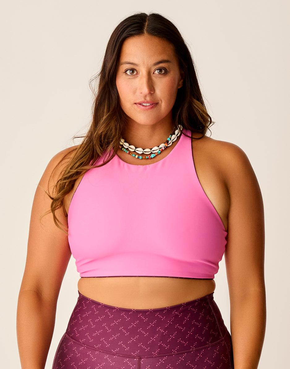 Carve Designs Sanitas Compression Reversible Top: Disco/Hot Pink