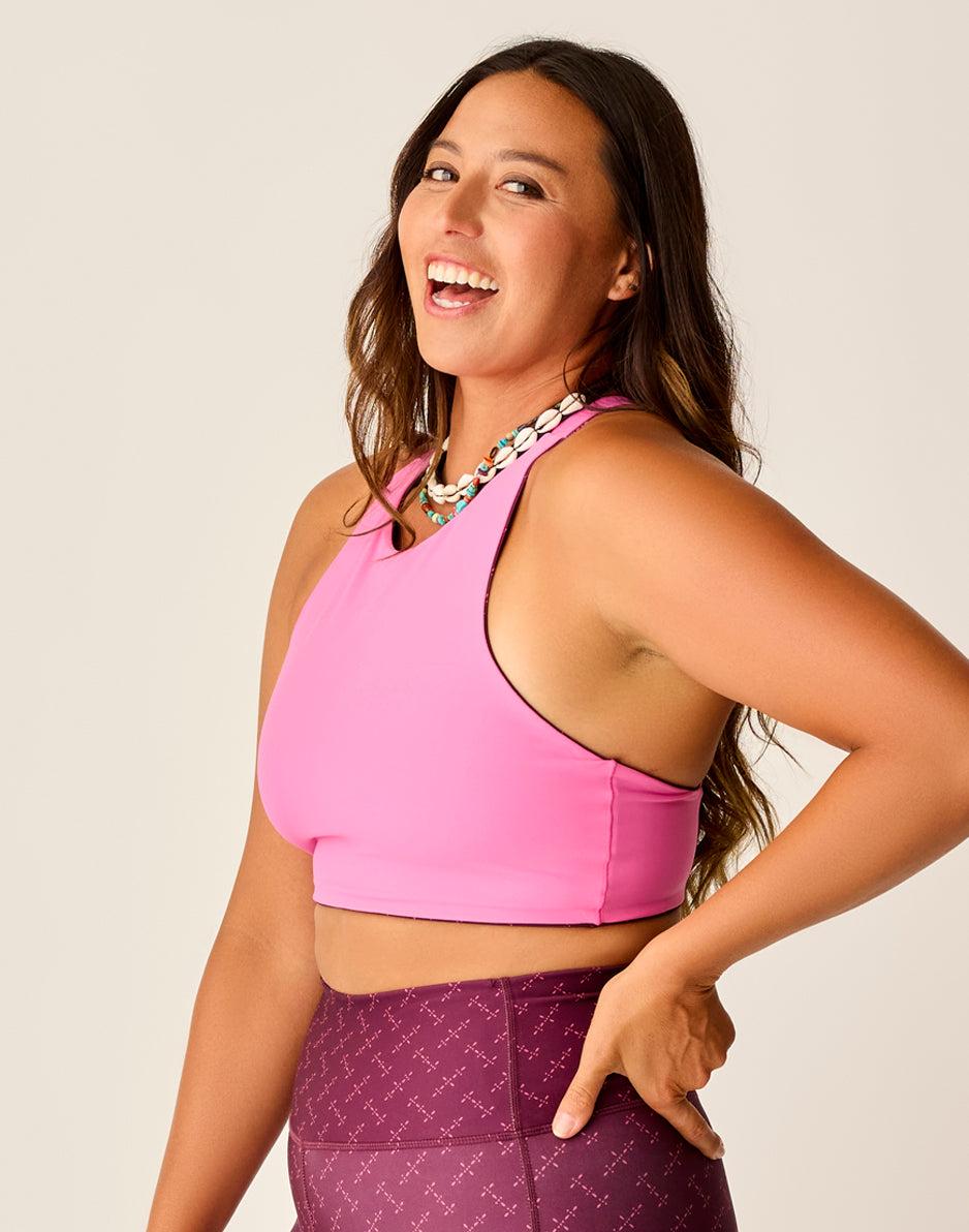 Carve Designs Sanitas Compression Reversible Top: Disco/Hot Pink