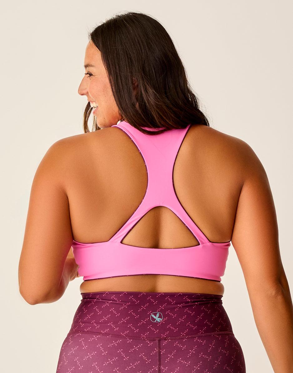 Carve Designs Sanitas Compression Reversible Top: Disco/Hot Pink