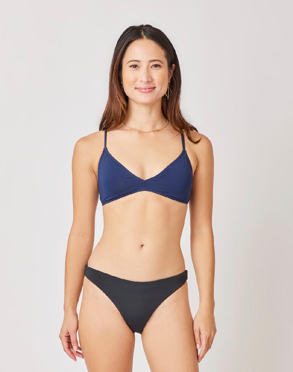 Carve Designs Sanitas Skimpy Reversible Bottom: Black/Navy
