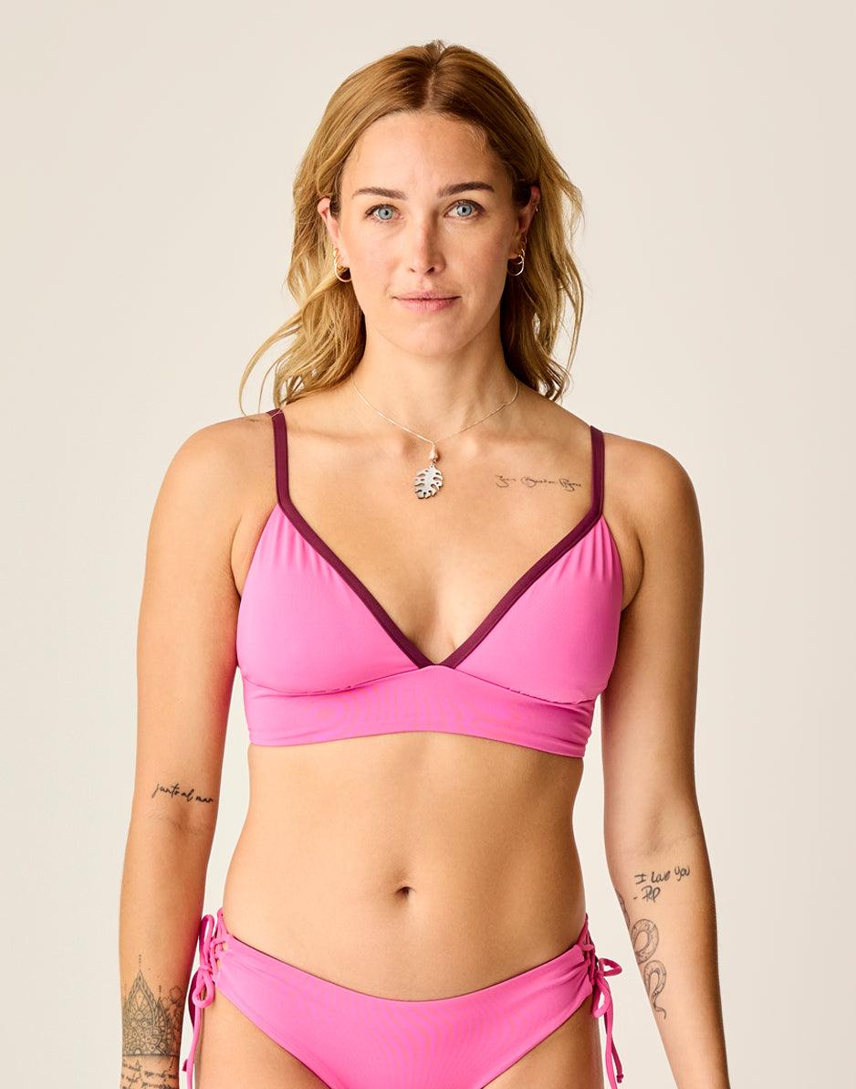 Carve Designs Stevie Reversible Top: Hot Pink/Nirvana