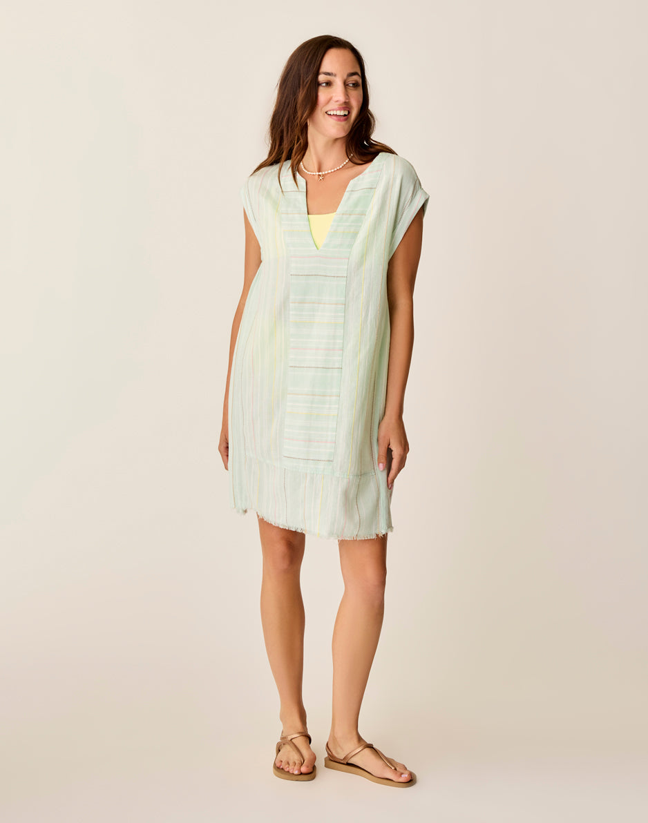 Carve Designs Zuma Stitched Coverup: Surf Spray Texture