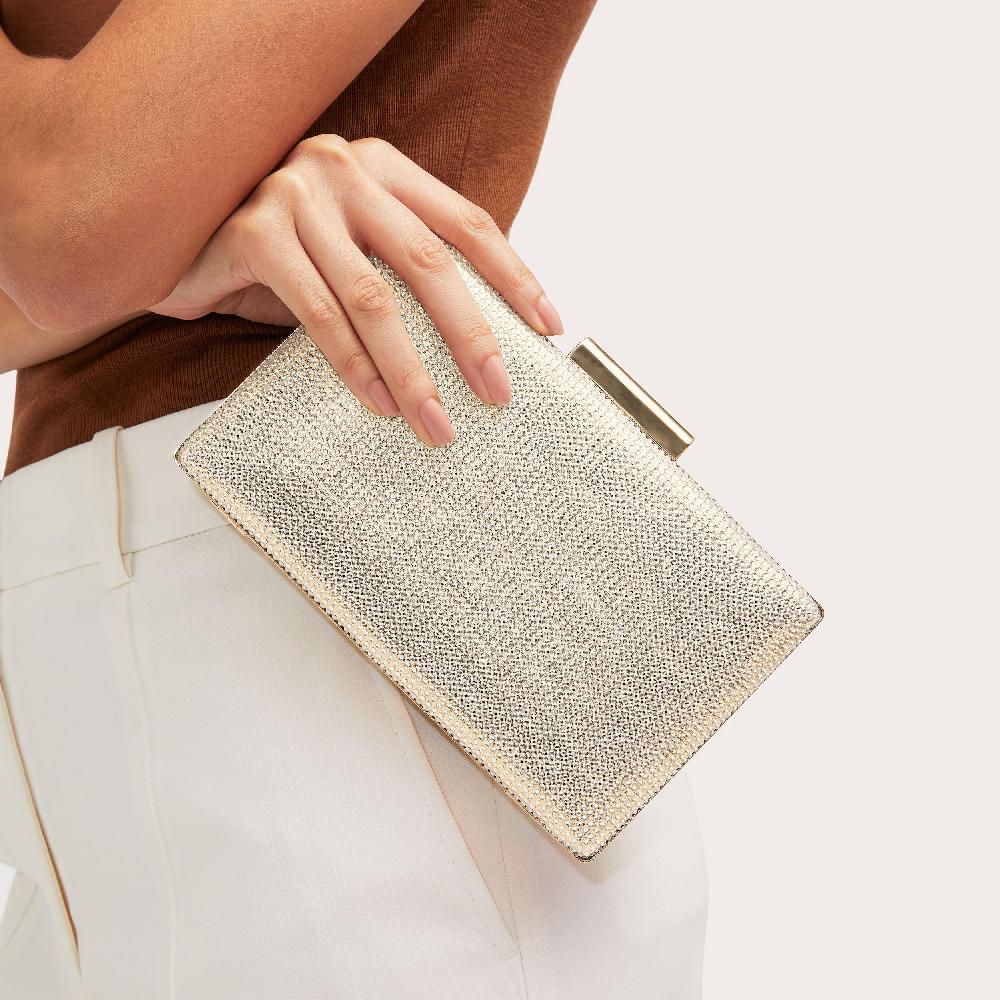 Carvela AINTREE CLUTCH Gold Crystal Clutch Bag By CARVELA