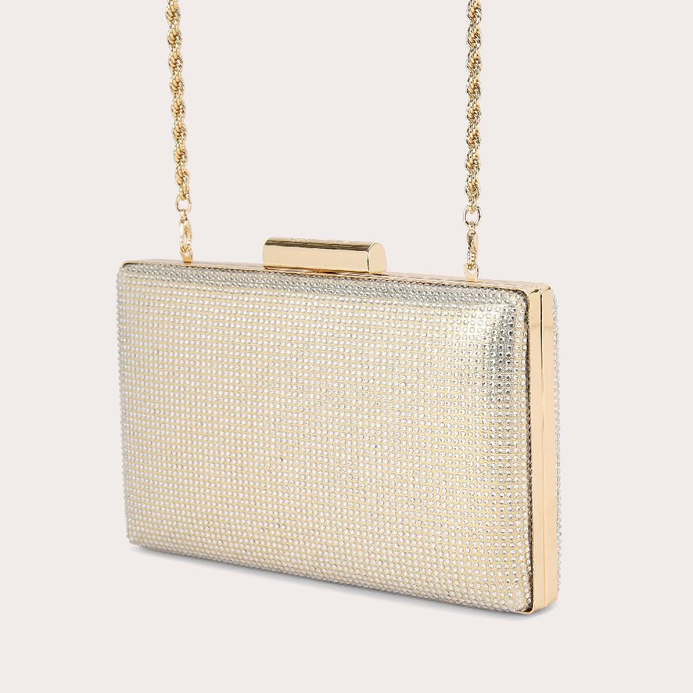 Carvela AINTREE CLUTCH Gold Crystal Clutch Bag By CARVELA