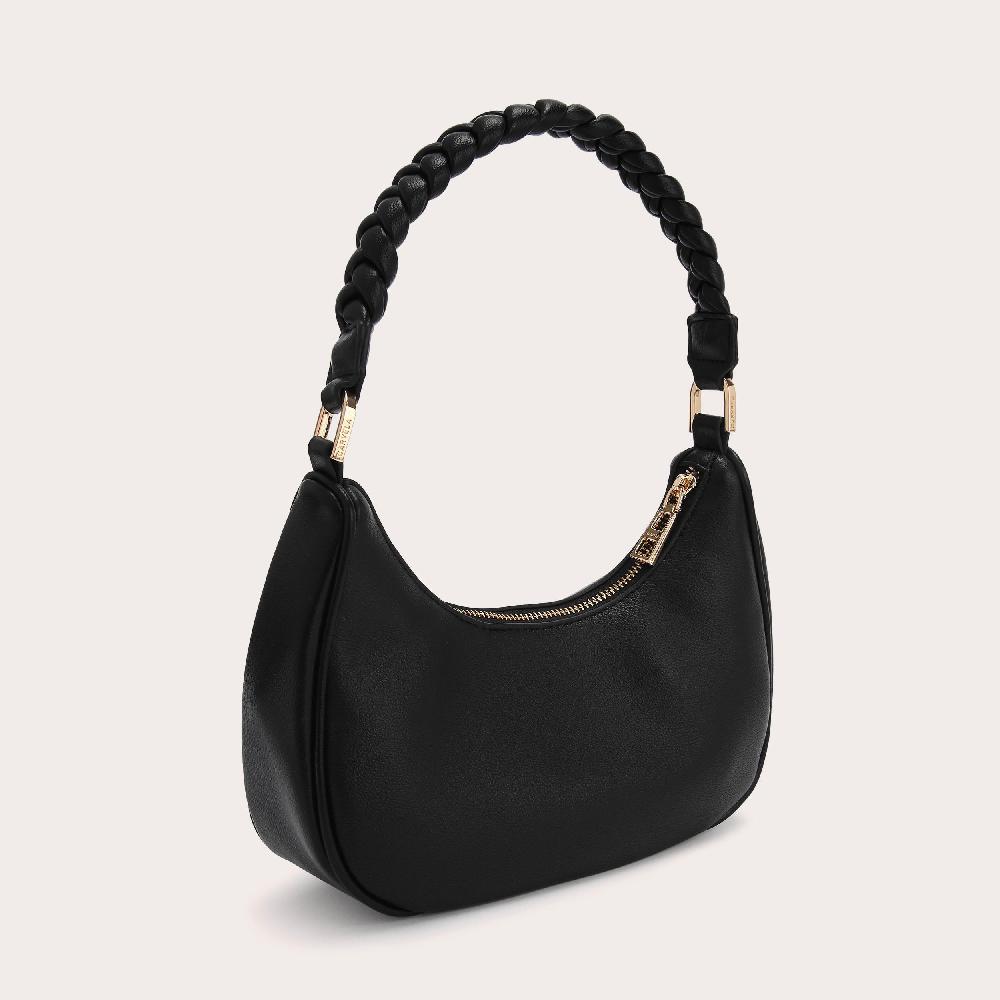 Carvela ALESSIA PLAIT SHOULDER Black Plait Shoulder Bag By CARVELA