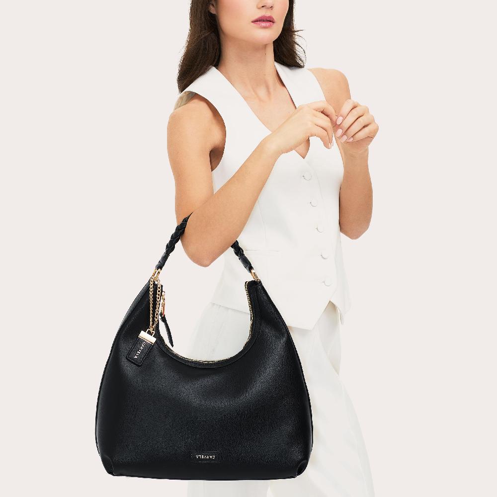 Carvela ALESSIA PLAIT TOTE Black Shoulder Bag By CARVELA