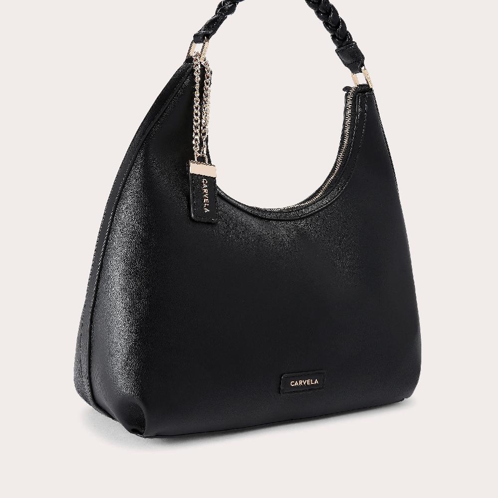 Carvela ALESSIA PLAIT TOTE Black Shoulder Bag By CARVELA