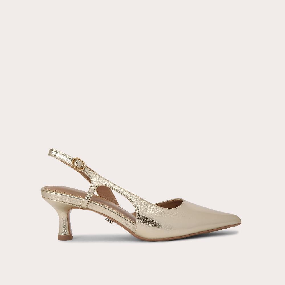carvela ALINA SLING Metallic Gold Slingback Heel by CARVELA