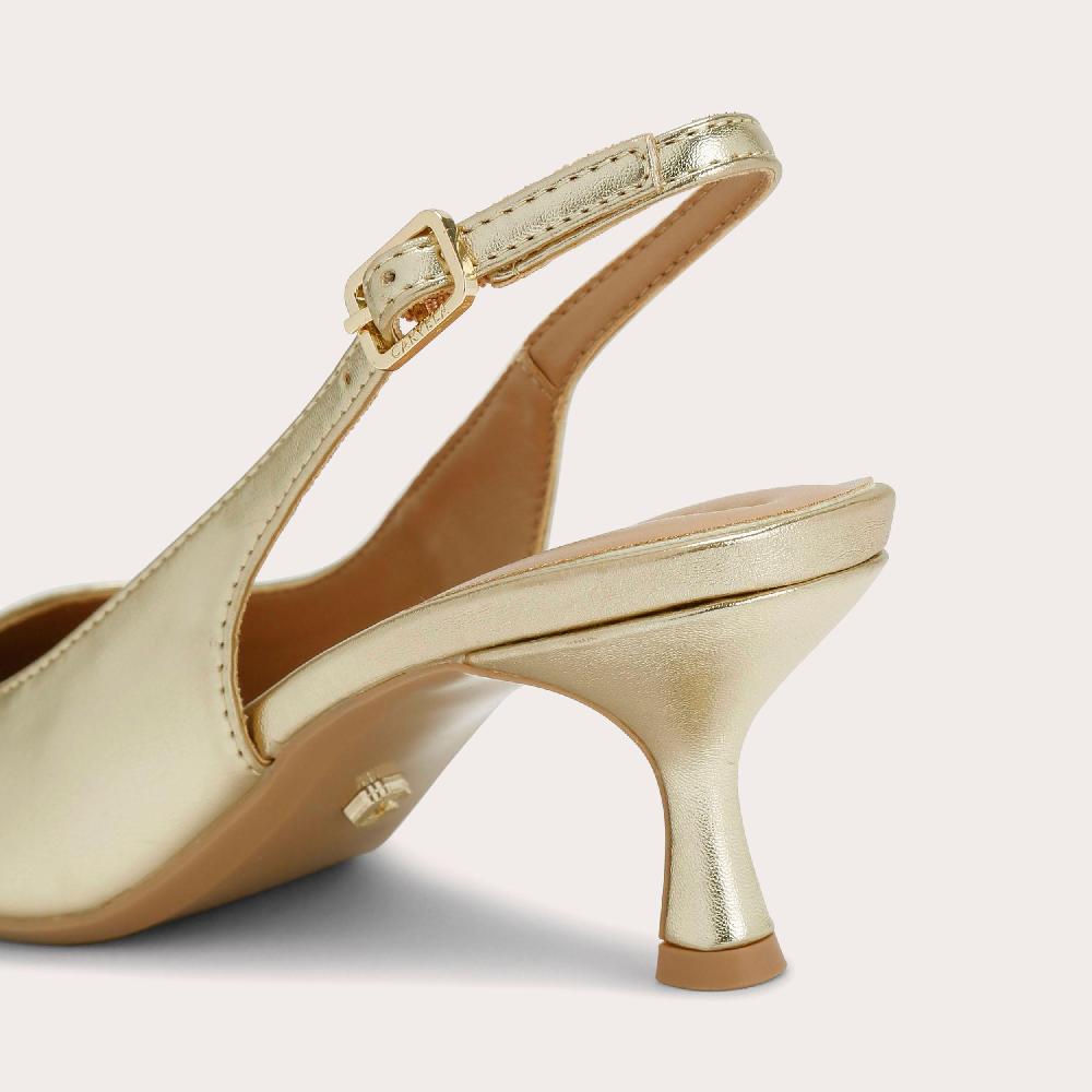 Carvela ALLEGRA SLING Gold Synthetic Heel By CARVELA