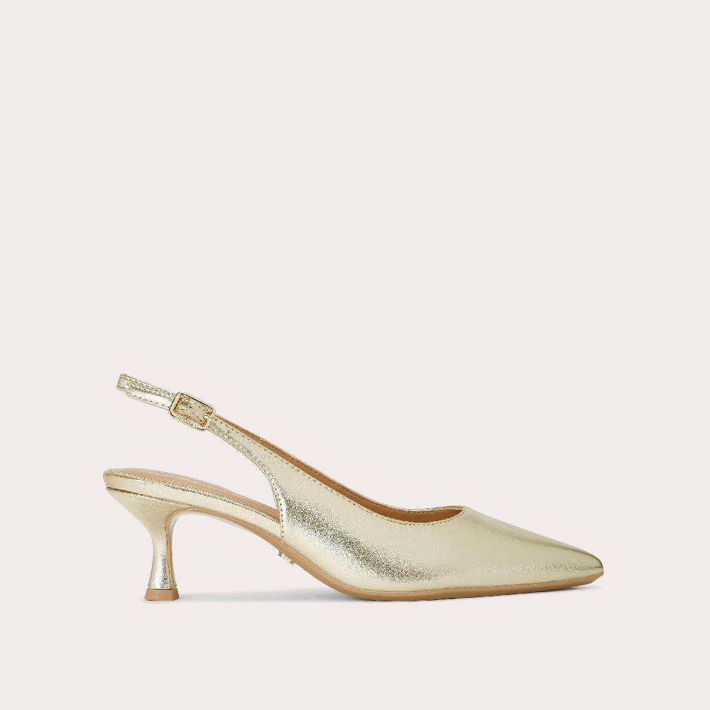 carvela ALLEGRA SLING Gold Synthetic Heel by CARVELA