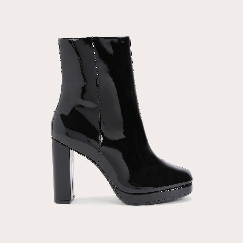 carvela AMPLIFY ANKLE Black Patent Platform Ankle Boot by CARVELA