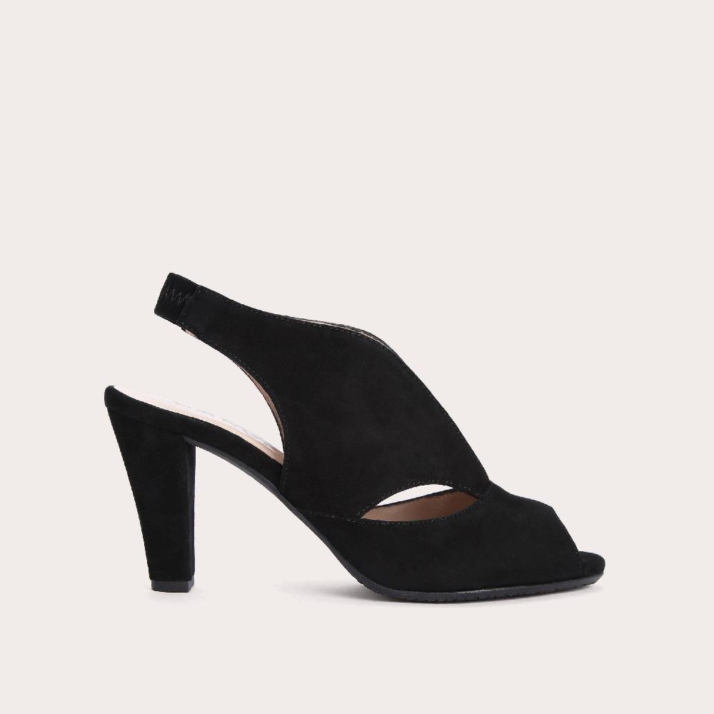 carvela ARABELLA Black Suede Mid Heel Slingbacks by CARVELA COMFORT