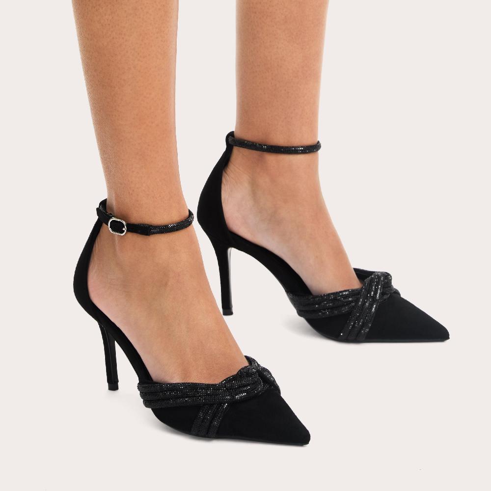 Carvela ARIELLE COURT Black Crystal High Heel By CARVELA