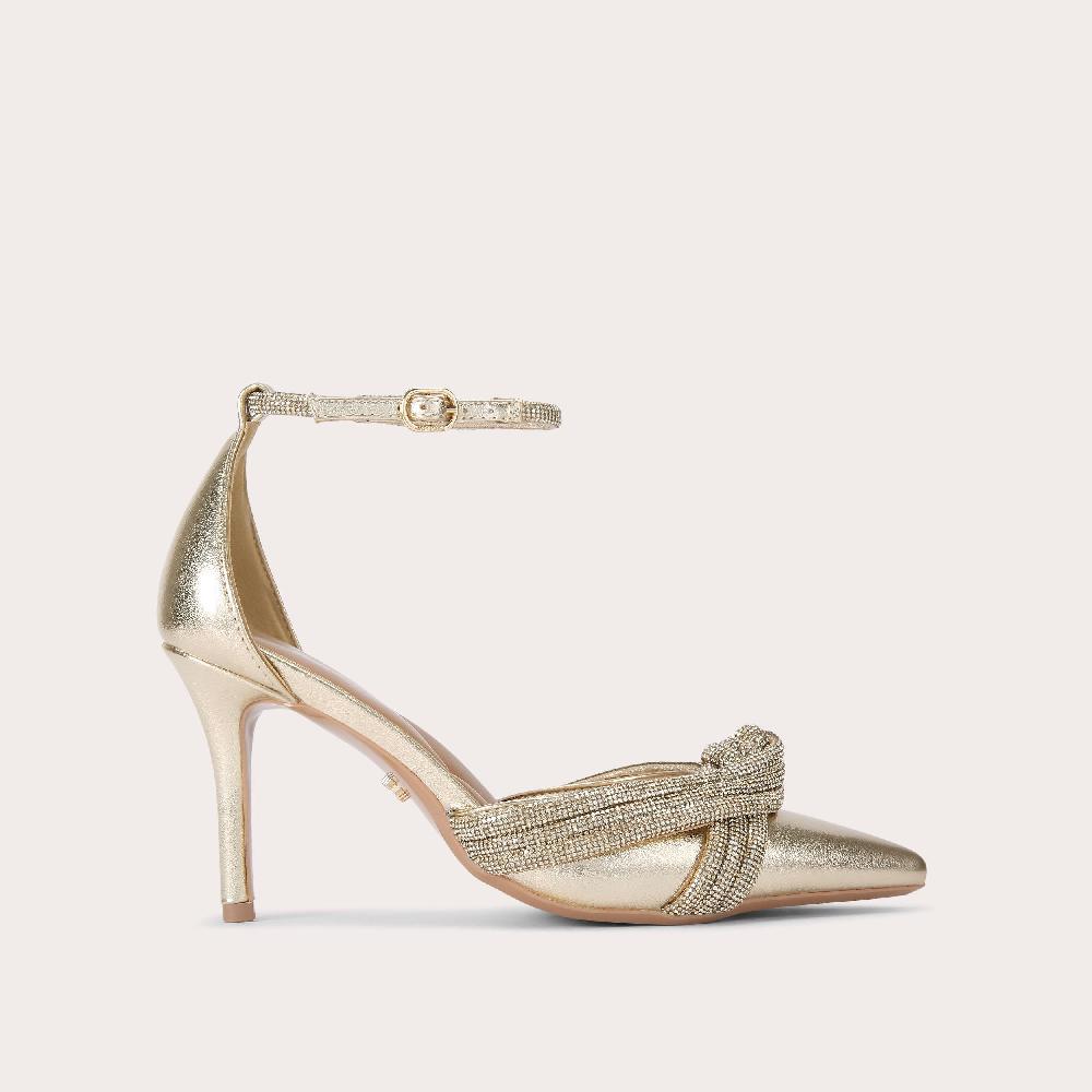 carvela ARIELLE COURT Gold Crystal High Heel by CARVELA