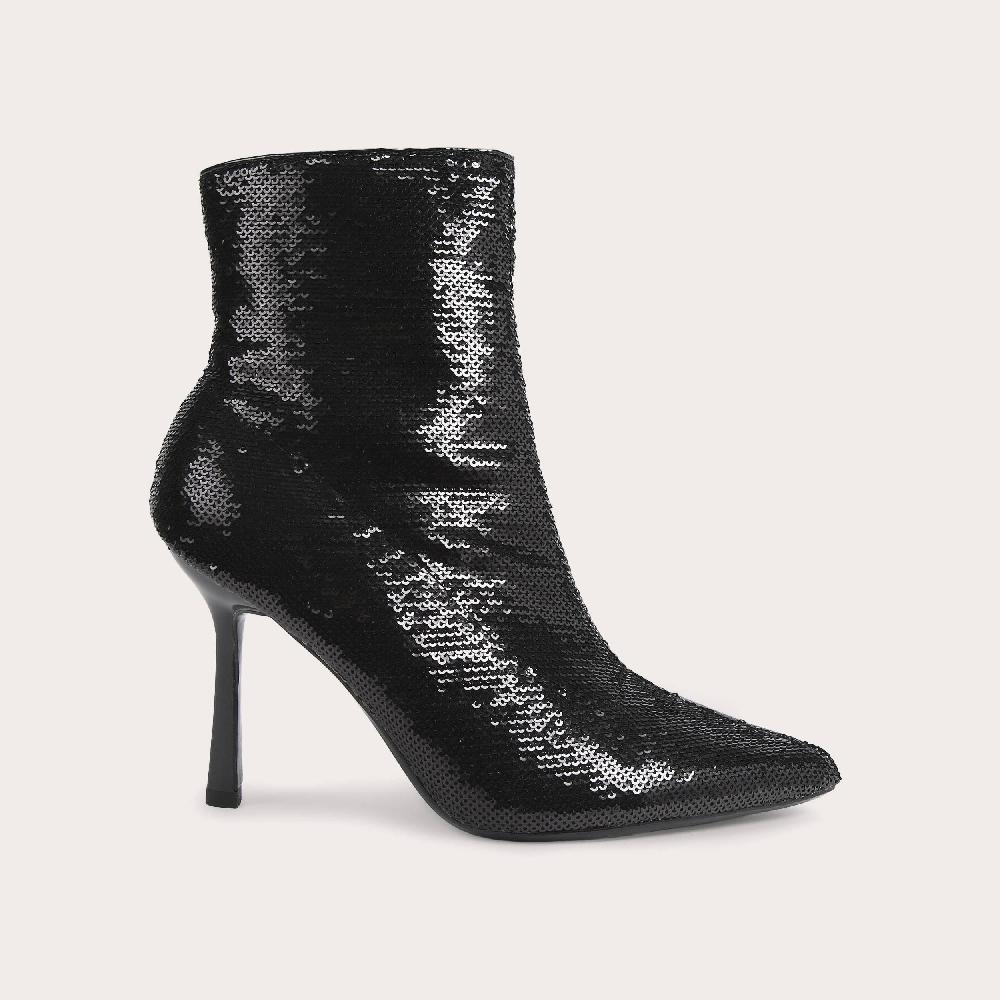 carvela ATTENTION ANKLE BOOT Black Sequin Stiletto Heel Boot by CARVELA