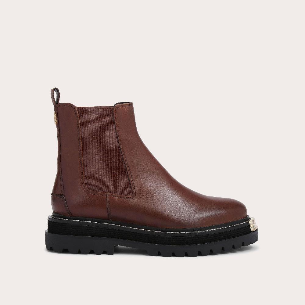 carvela BASE CHELSEA Brown Leather Ankle Boots by CARVELA
