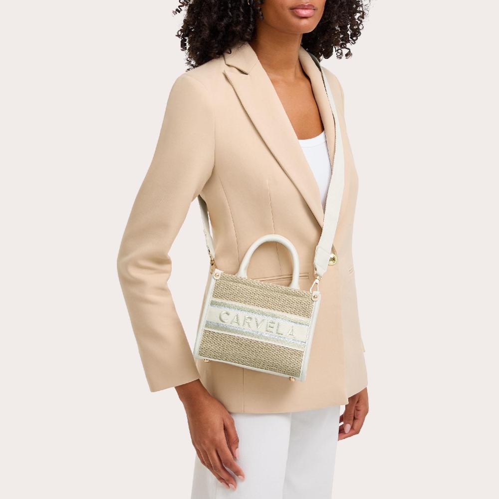 Carvela BEACH GLAM MINI TOTE Stitched Mini Tote Bag By CARVELA