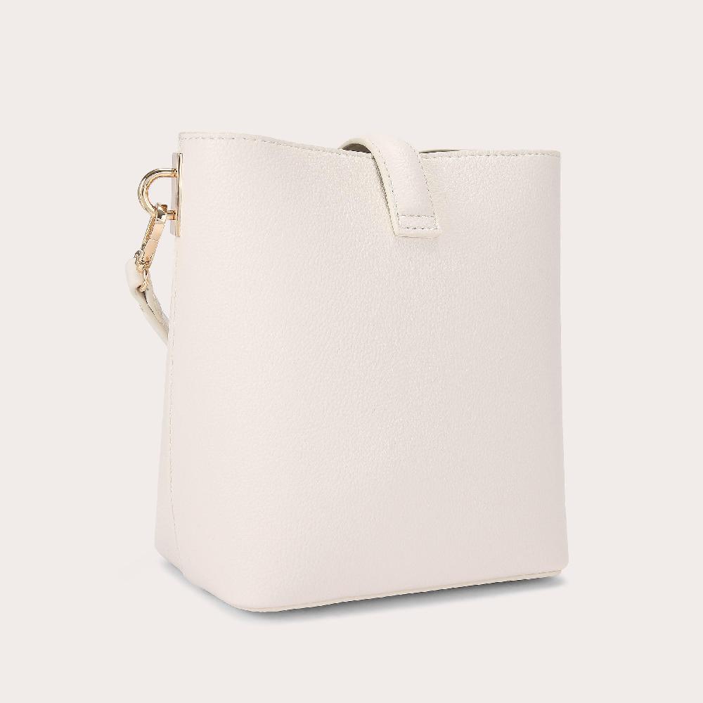 Carvela BILLIE CROSSBODY Bone Synthetic Bucket Bag By CARVELA
