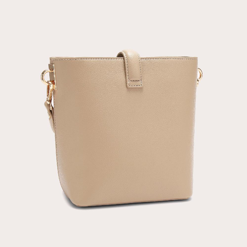Carvela BILLIE CROSSBODY Taupe Bucket Bag By CARVELA