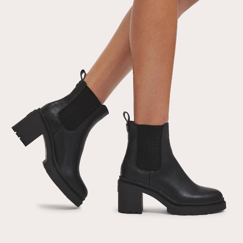 Carvela BOULDER HEEELED ANKLE Black Ankle Boot By CARVELA