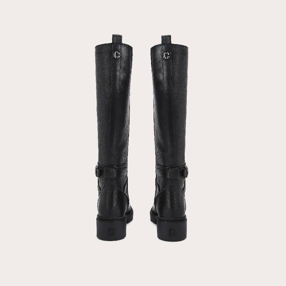 Carvela BOULDER HIGH Black Knee High Lace Up Boot By CARVELA