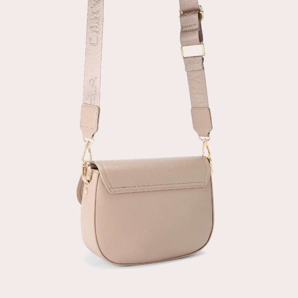 Carvela BOXY SADDLE BAG Taupe Saddle Bag By CARVELA