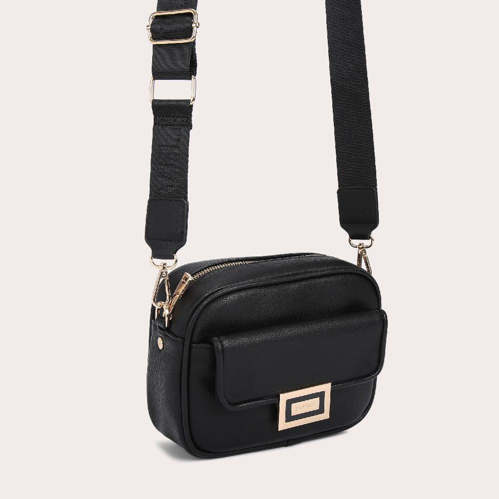 Carvela BOXY X BODY Black Cross Body Square Bag By CARVELA