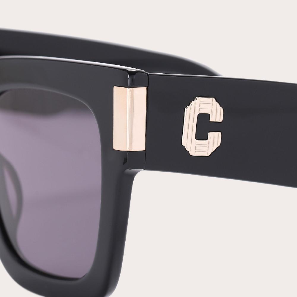 Carvela C SUNGLASSES Black Handmade Acetate Square Sunglasses By CARVELA