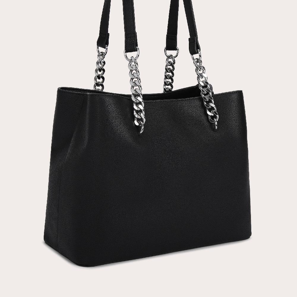 Carvela CAMMIE 2 Black Textured Tote Bag By CARVELA