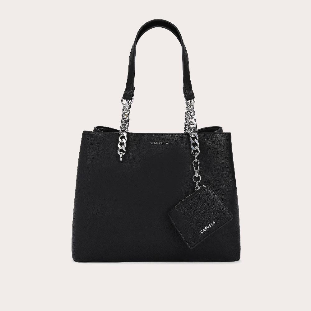 carvela CAMMIE 2 Black Textured Tote Bag by CARVELA