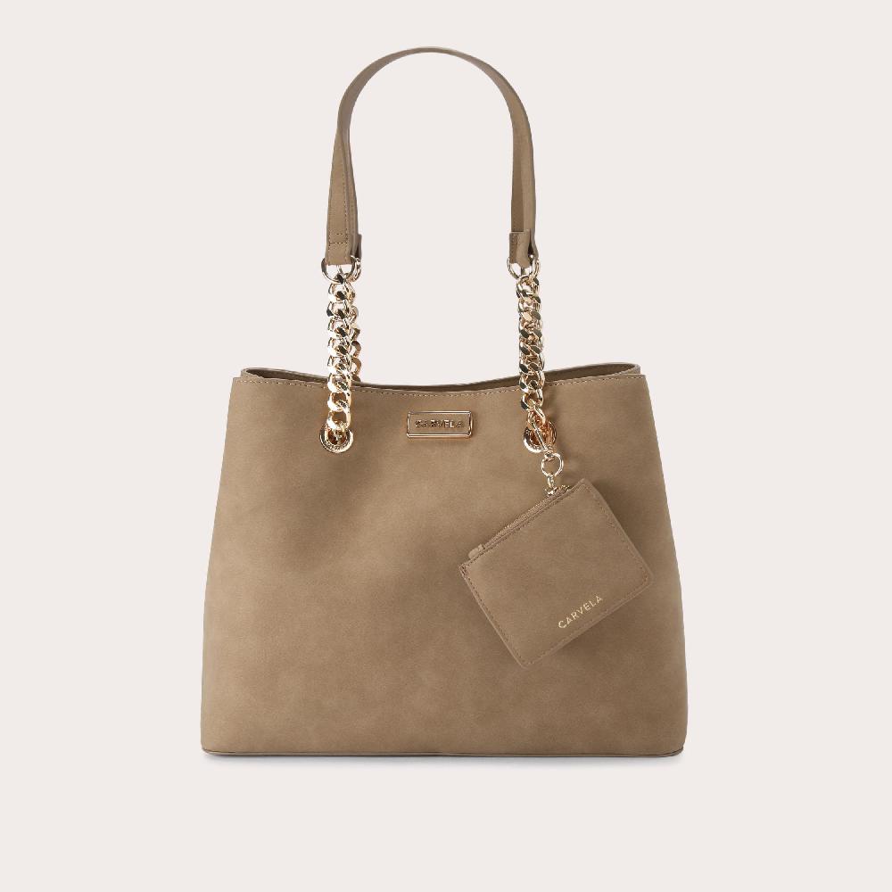 carvela CAMMIE 3 Camel Suedette Tote Bag by CARVELA