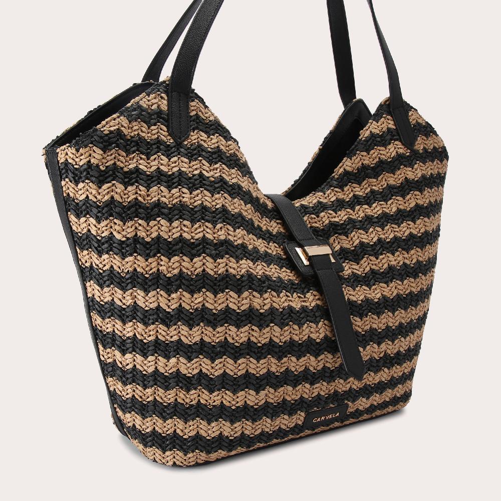 Carvela CAPRI SOFT TOTE Woven Raffia Tote Bag By CARVELA
