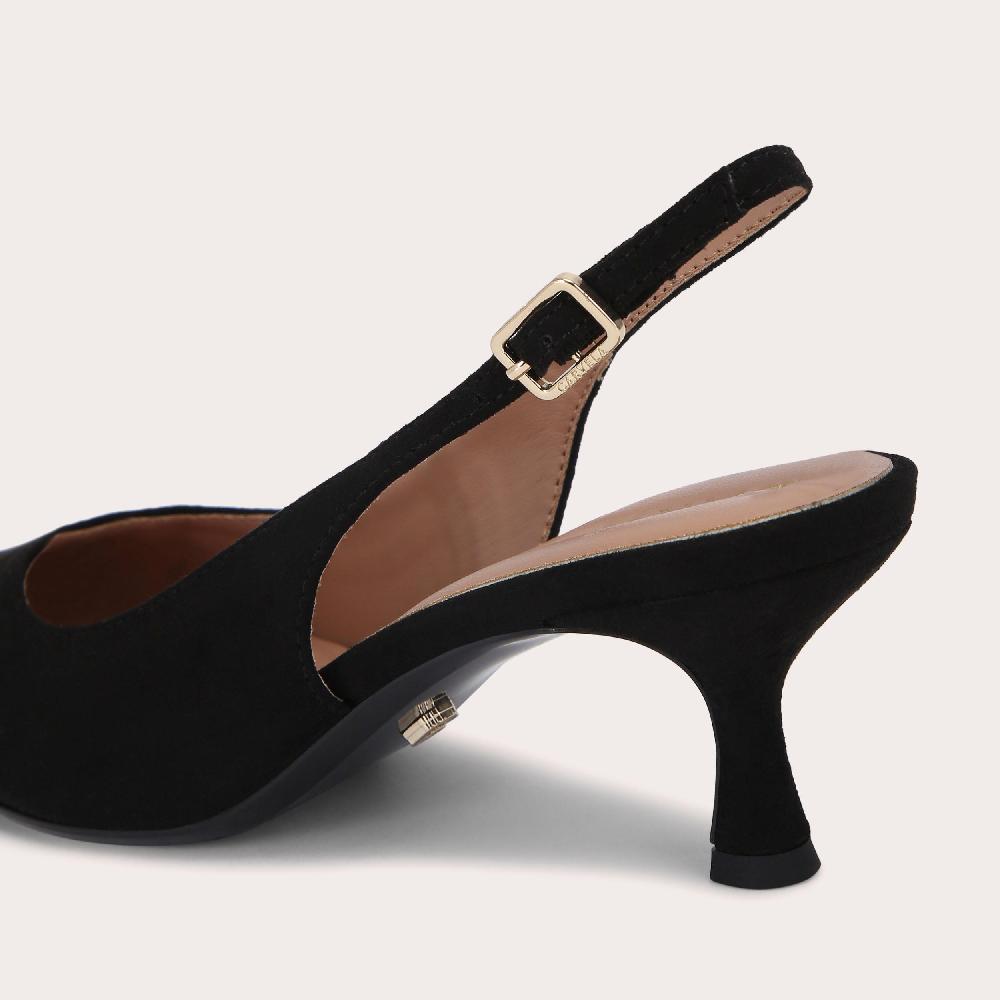 Carvela ALLEGRA SLING Black Suede Heel By CARVELA
