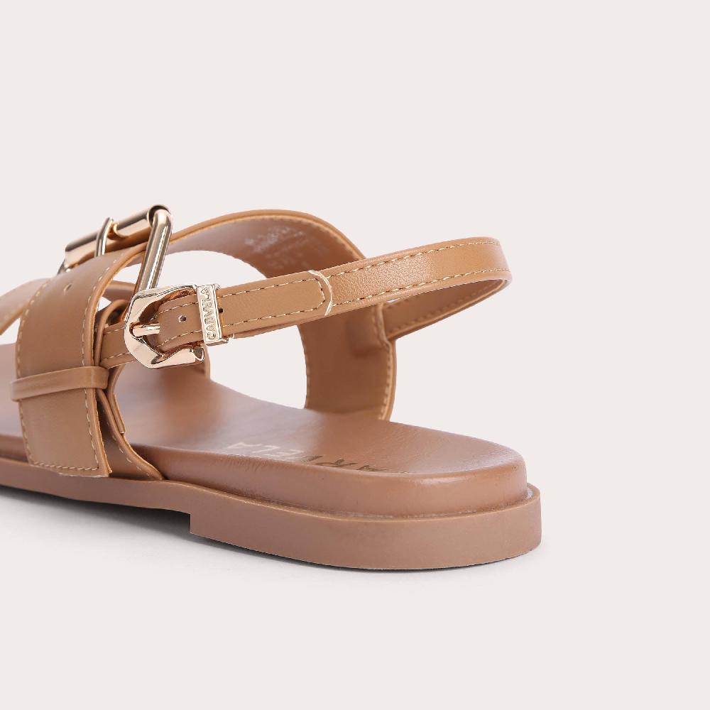 Carvela BERLIN Tan Flat Strappy Sandals By CARVELA
