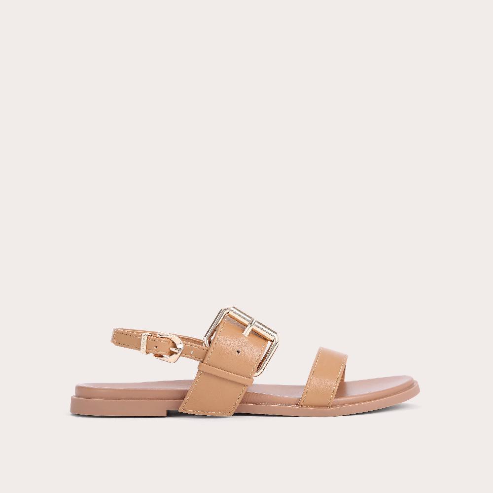 carvela BERLIN Tan Flat Strappy Sandals by CARVELA