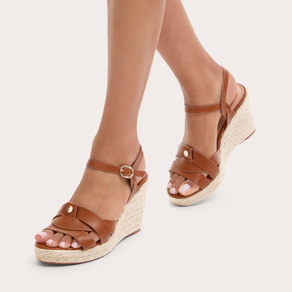 Carvela BRAVO WEDGE Tan Wedge Heel By CARVELA